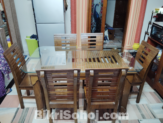 6 Chairs Dining Table
